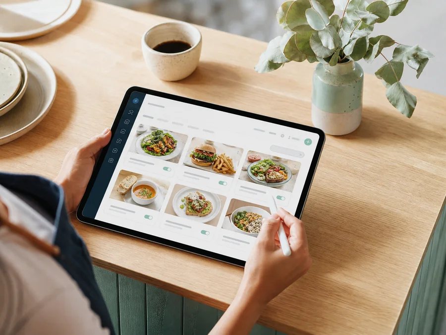 Fresh cafe food menu